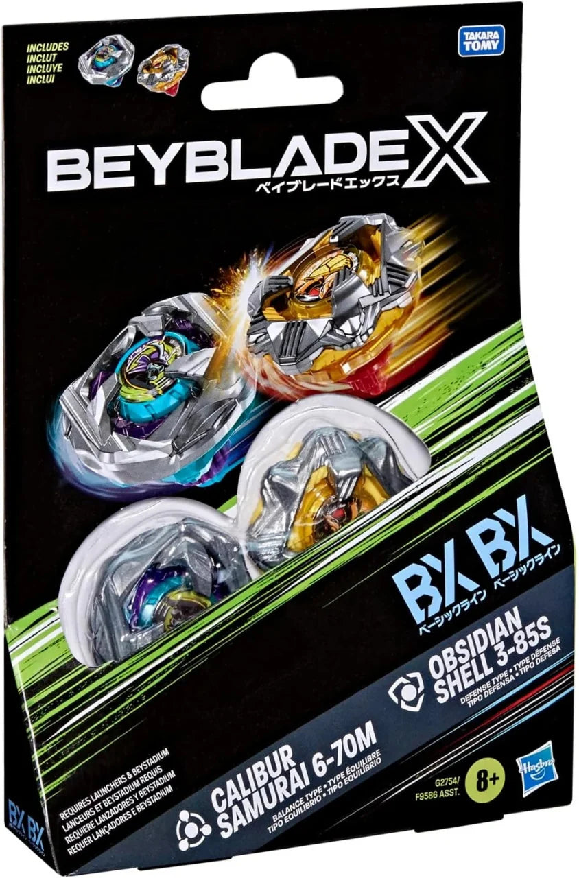 Beyblade X: Dual Pack - Samurai/Obsidian Shell