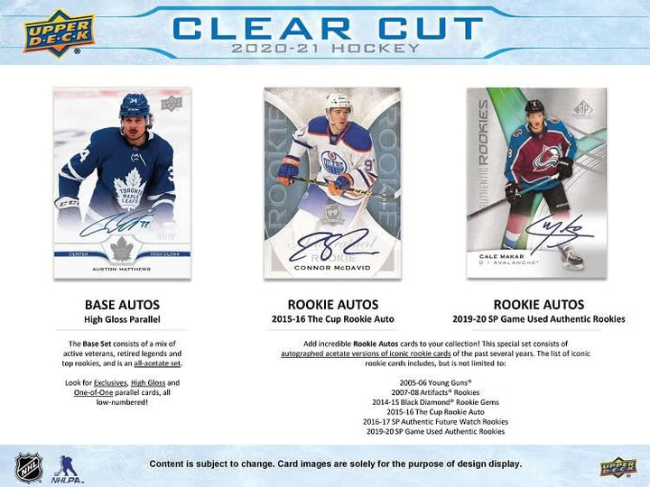 2020-21 Upper Deck Clear Cut Hockey