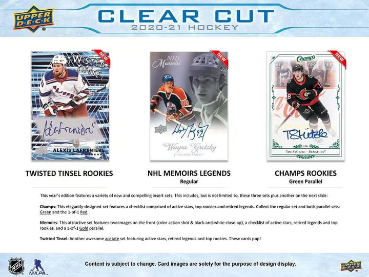 2020-21 Upper Deck Clear Cut Hockey
