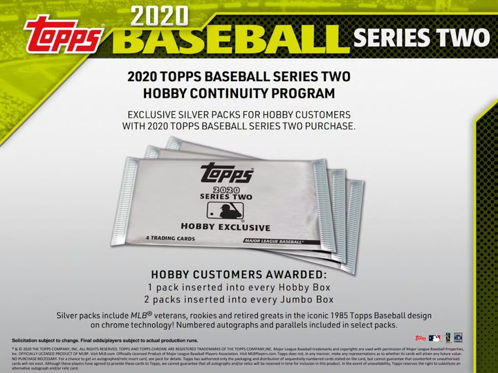 2020 Topps Series 2 Baseball Hobby Box