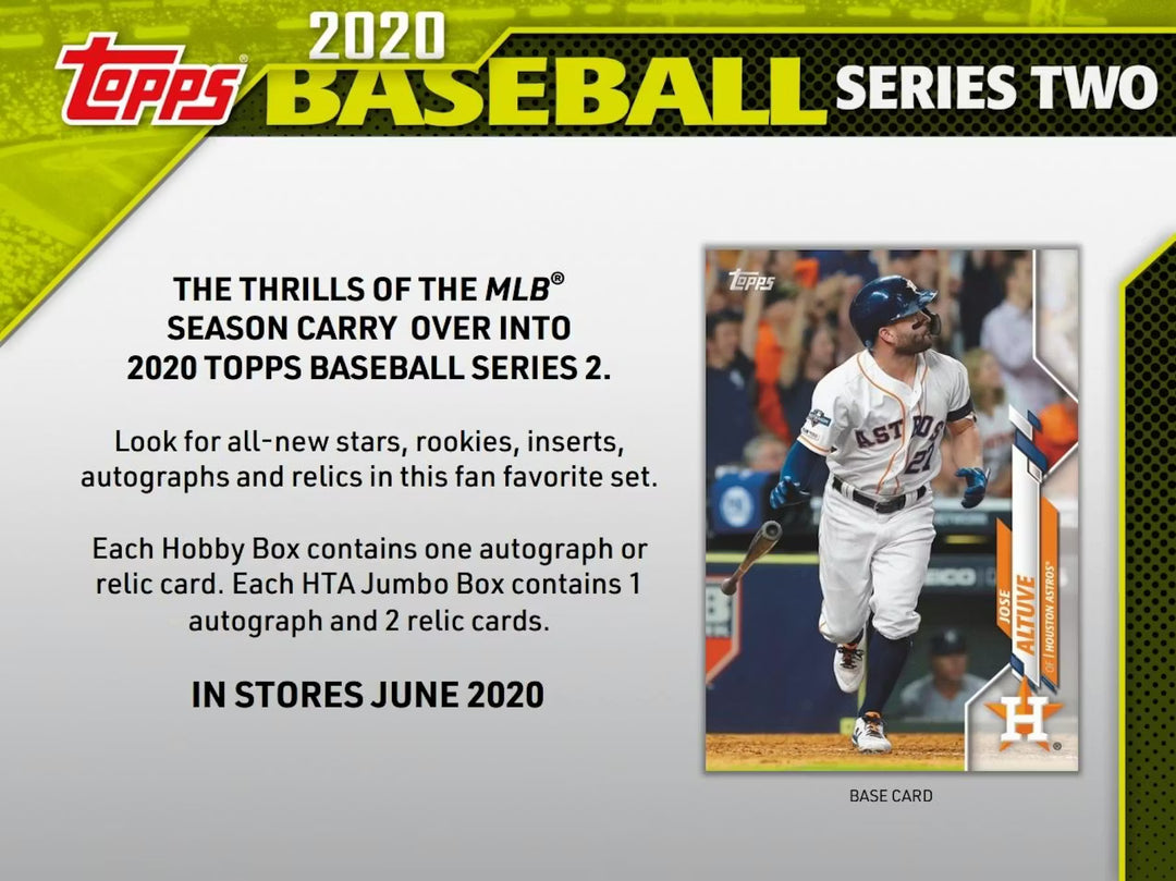2020 Topps Series 2 Baseball Hobby Box