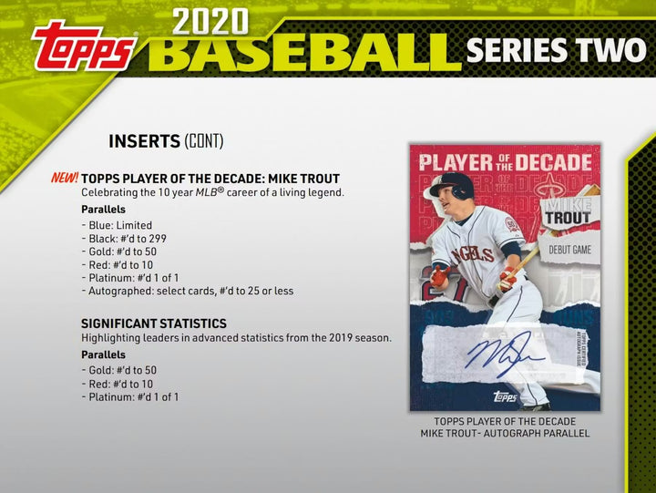2020 Topps Series 2 Baseball Hobby Box