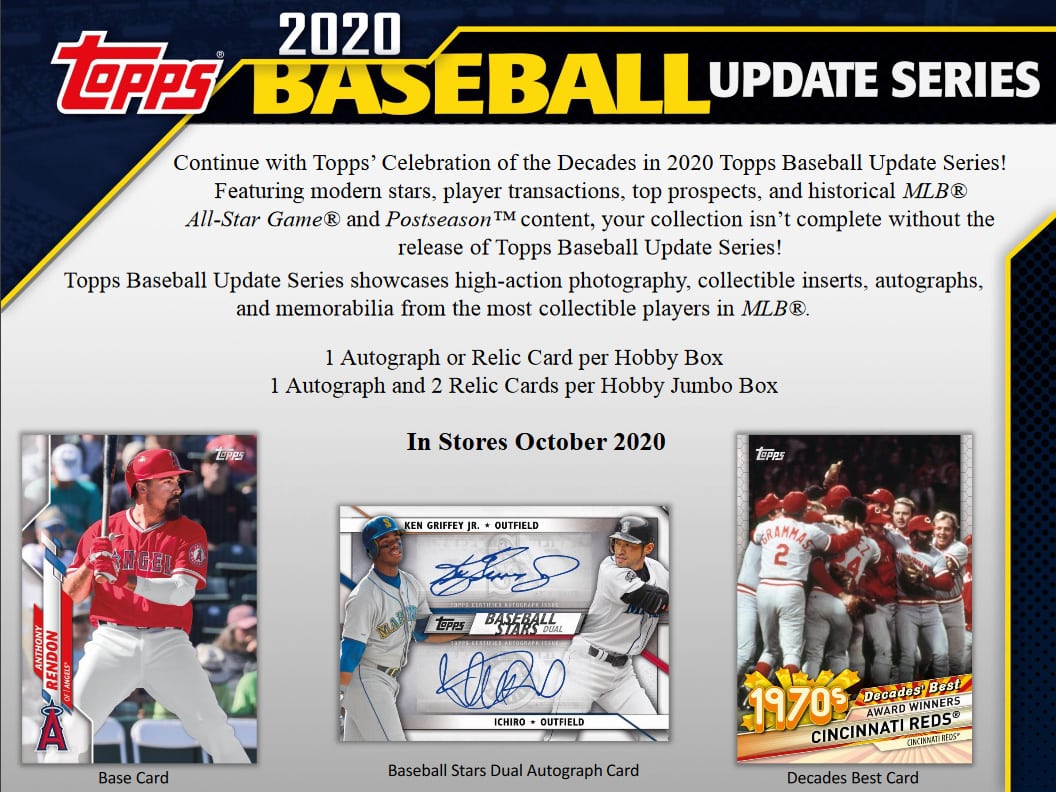 2020 Topps Update Series Jumbo Box