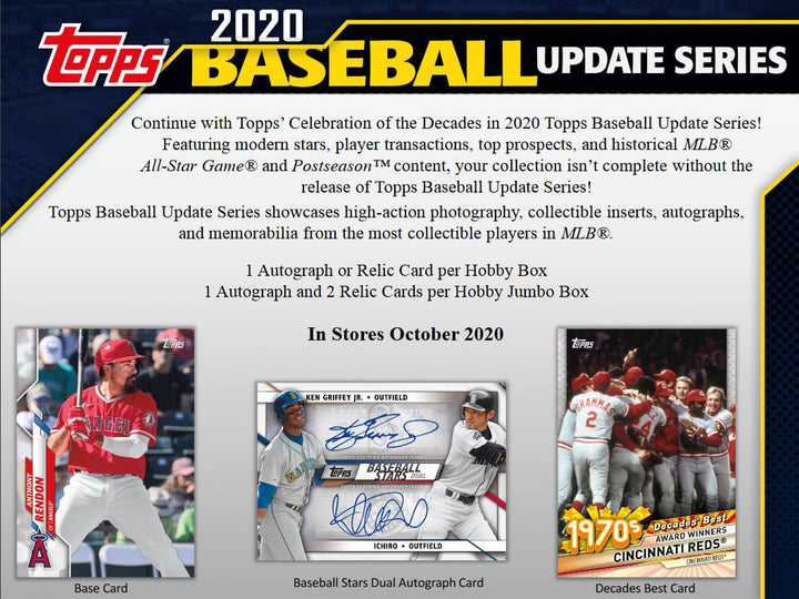 2020 Topps Update Series Jumbo Box
