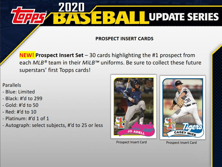 2020 Topps Update Series Jumbo Box