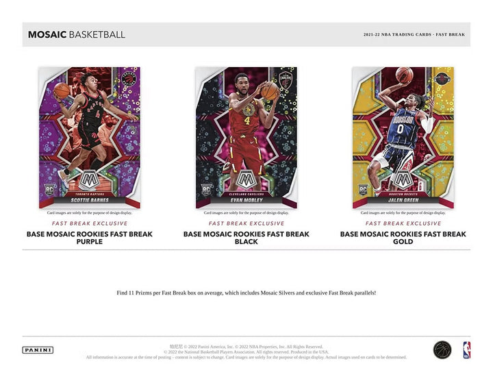 2021-22 Panini Mosaic Basketball Fast Break