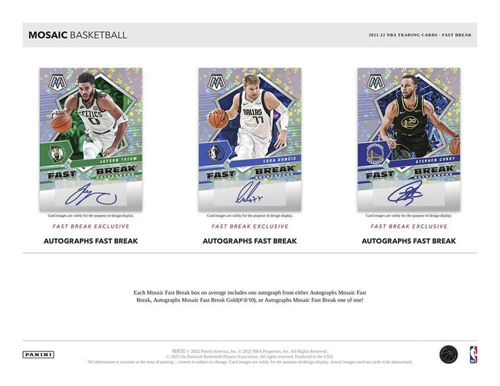 2021-22 Panini Mosaic Basketball Fast Break