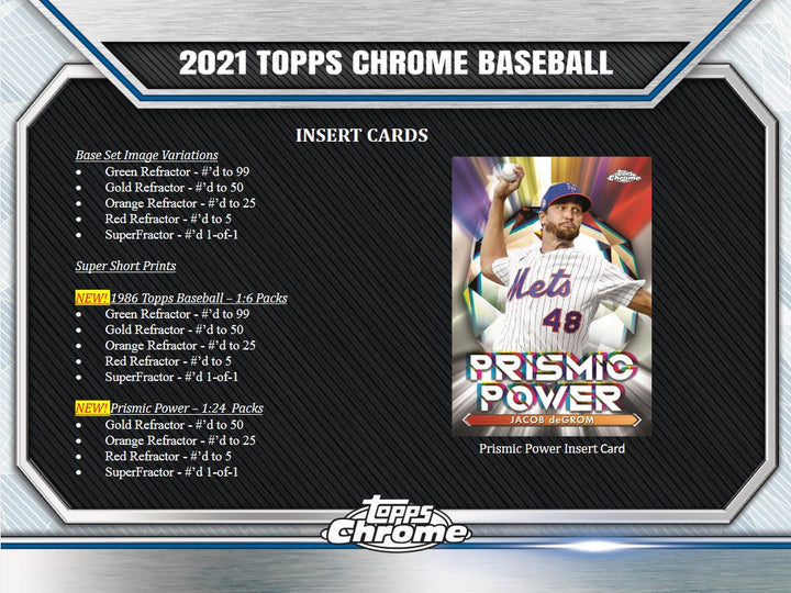 2021 Topps Chrome Baseball Hobby Box