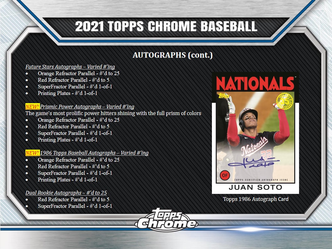 2021 Topps Chrome Baseball Hobby Box
