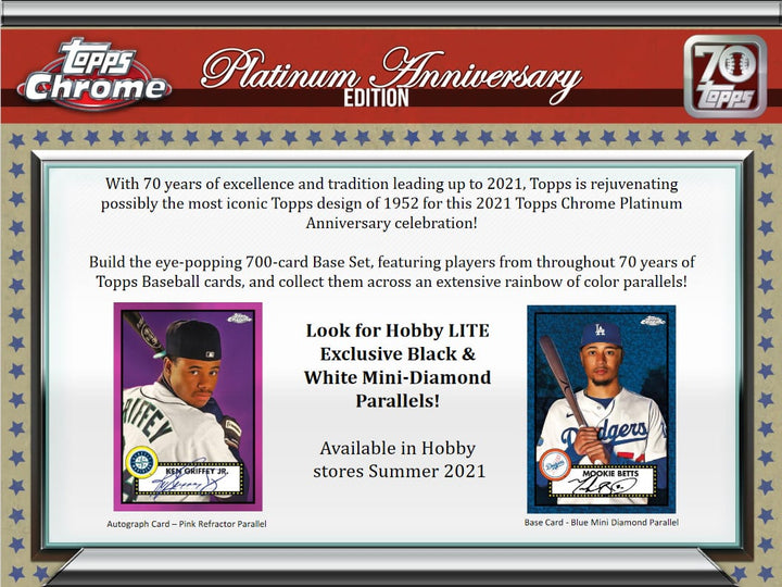 2021 Topps Chrome Platinum Anniversary Baseball Lite
