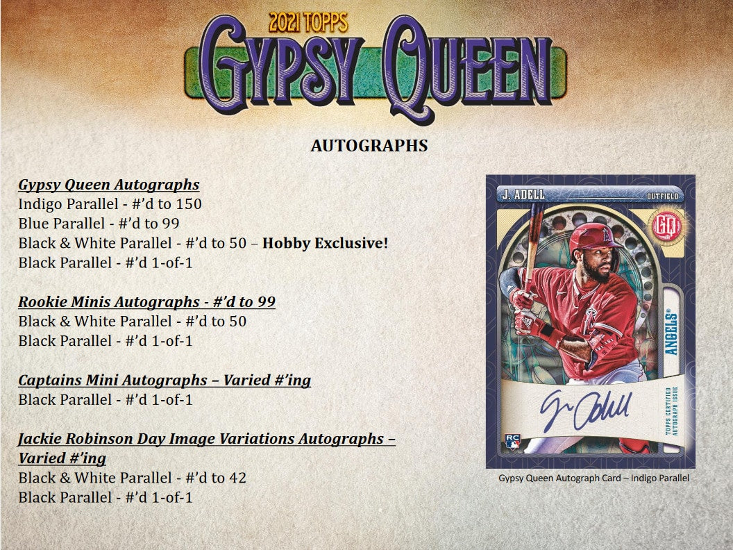 2021 Topps Gypsy Queen Baseball Hobby Box