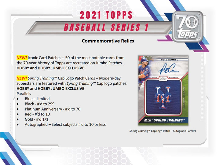 2021 Topps Series 1 Jumbo - Baseball