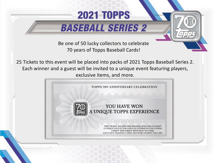 2021 Topps Series 2 Baseball Jumbo Box
