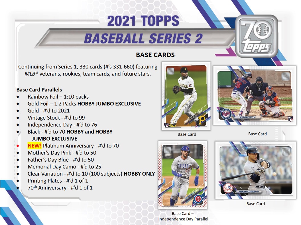 2021 Topps Series 2 Baseball Jumbo Box