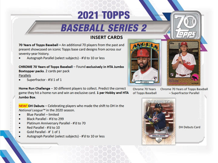 2021 Topps Series 2 Baseball Jumbo Box