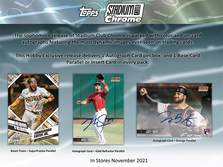 2021 Topps Stadium Club Chrome Baseball Hobby
