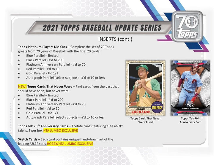 2021 Topps Update Series Jumbo