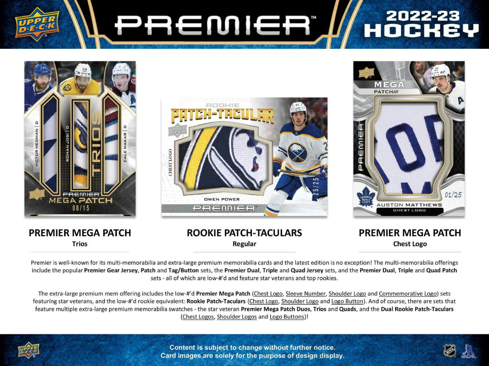 2022-23 Upper Deck Premier Hockey