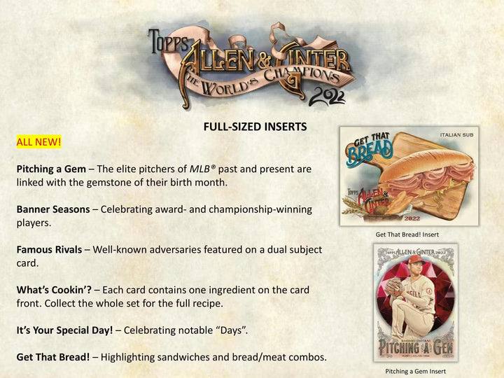 2022 Topps Allen and Ginter Baseball Hobby Box