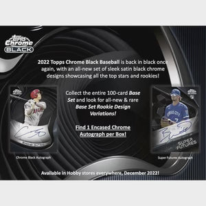 2022 Topps Chrome Black Baseball Hobby Box
