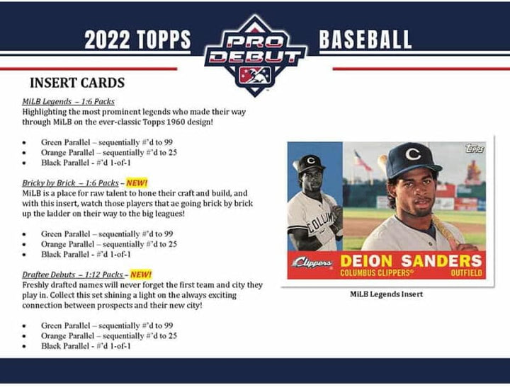2022 Topps Pro Debut Hobby Box