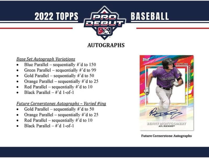 2022 Topps Pro Debut Hobby Box