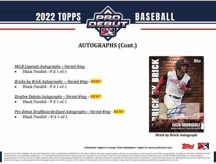 2022 Topps Pro Debut Hobby Box