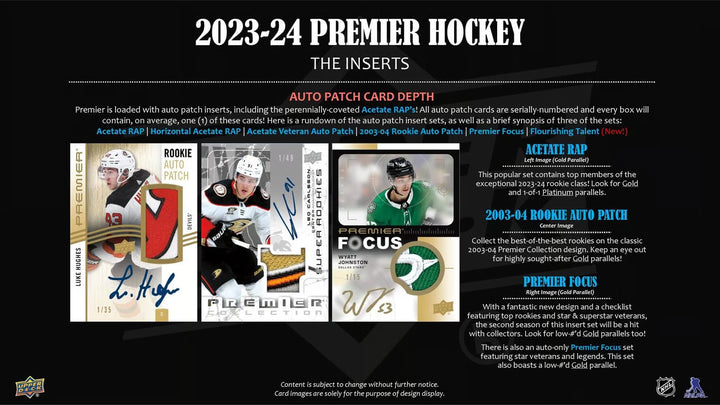 2023-24 Upper Deck Premier Hockey