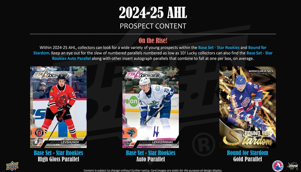2024-25 Upper Deck American Hockey League (AHL) Hobby Box Pack