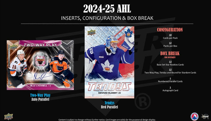 2024-25 Upper Deck American Hockey League (AHL) Hobby Box Pack