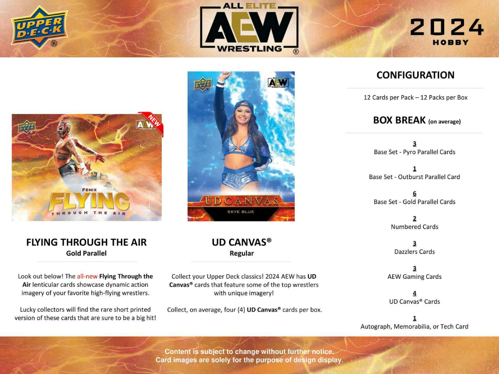 2024 Upper Deck All Elite Wrestling Hobby Box (AEW) Pack