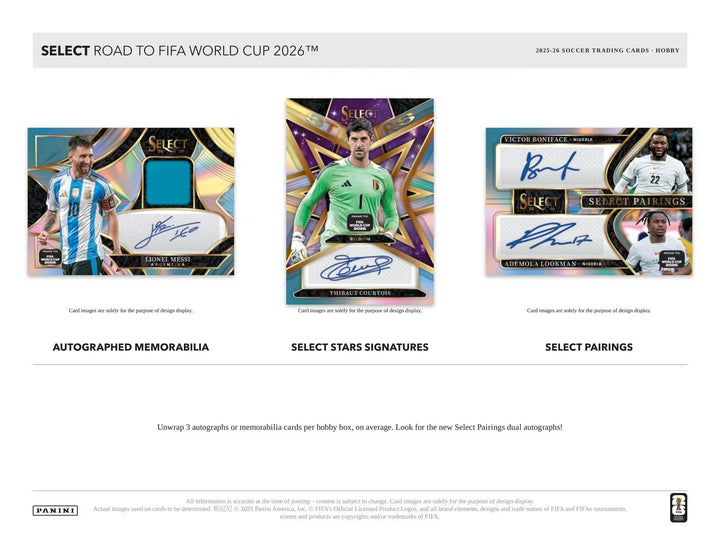 2025-26 Panini Select Road to FIFA World Cup Soccer Hobby Box