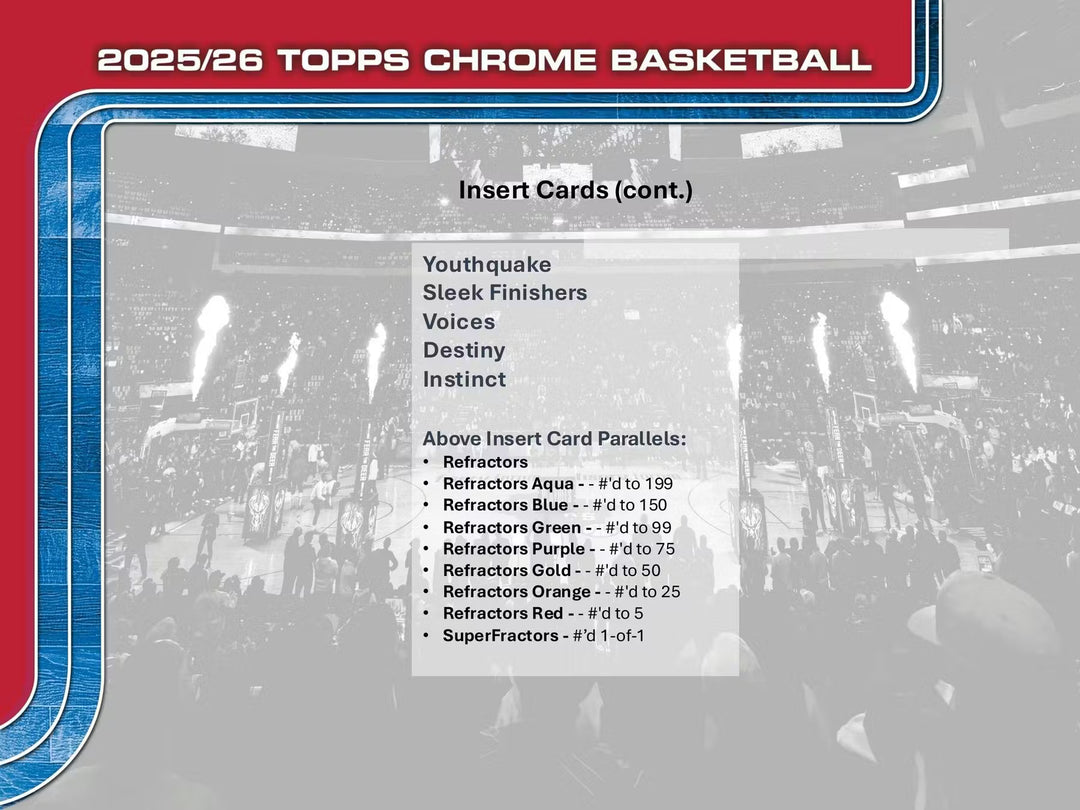 2025-26 Topps Chrome Basketball Mega Box