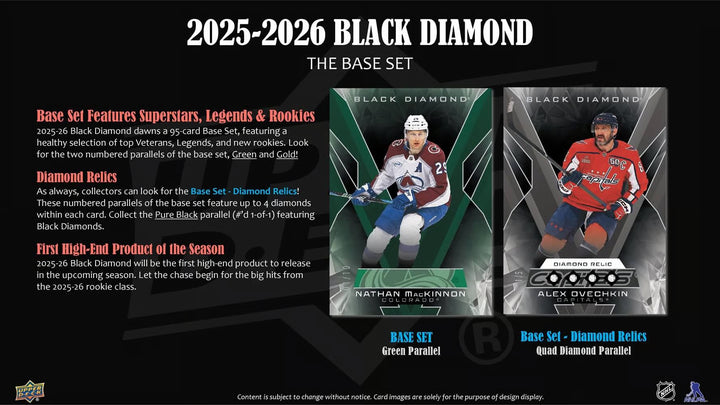2025-26 Upper Deck Black Diamond Hockey (Call For Pricing)