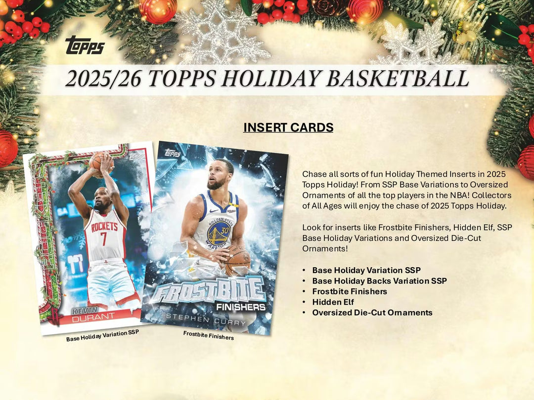 2025/26 Topps Holiday Mega Basketball Box