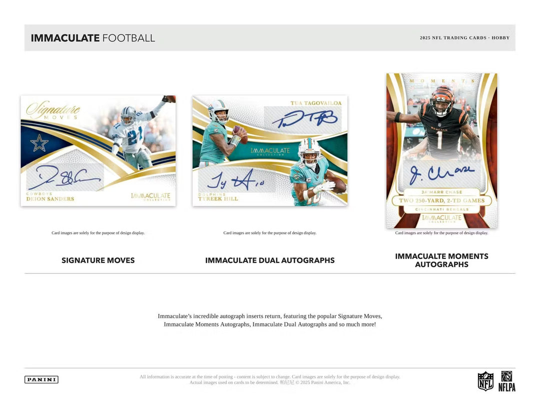 2025 Panini Immaculate Football Collection Sealed Case (6 Boxes)