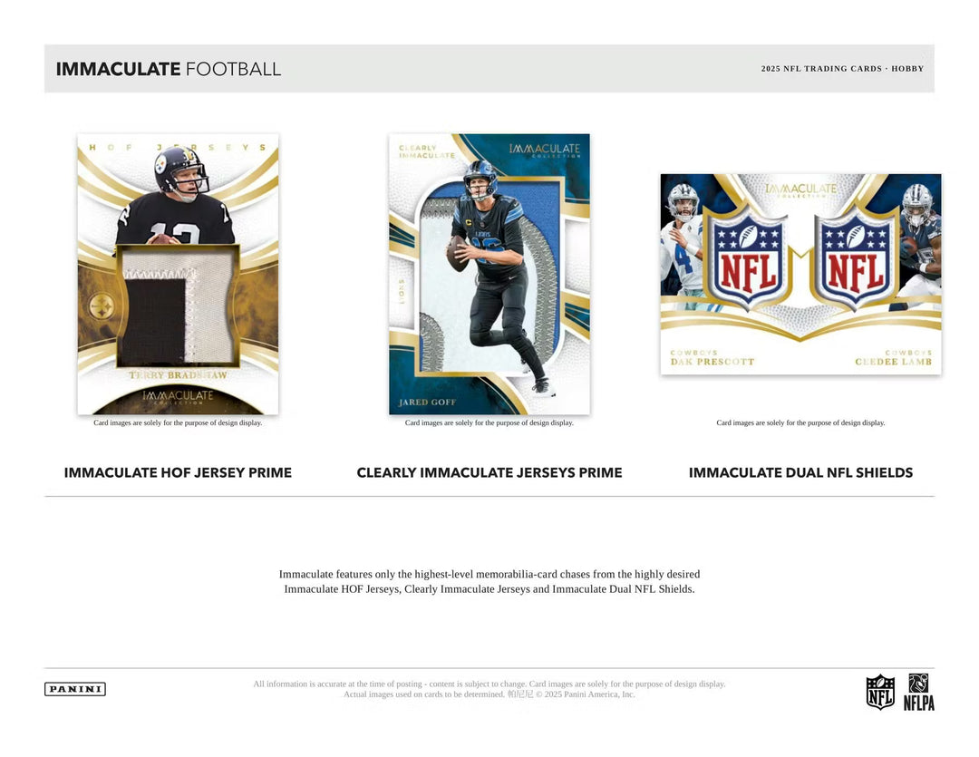 2025 Panini Immaculate Football Collection Sealed Case (6 Boxes)