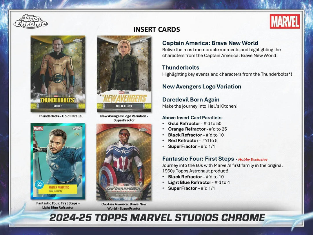 2025 Topps Marvel Cinema Chrome Value Box