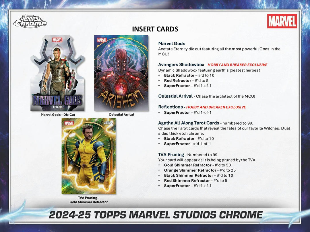 2025 Topps Marvel Cinema Chrome Value Box