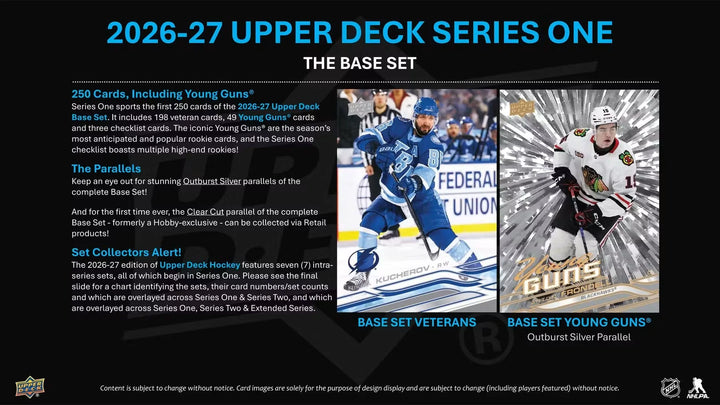 2026-27 Upper Deck Series 1 Hockey Blaster Box