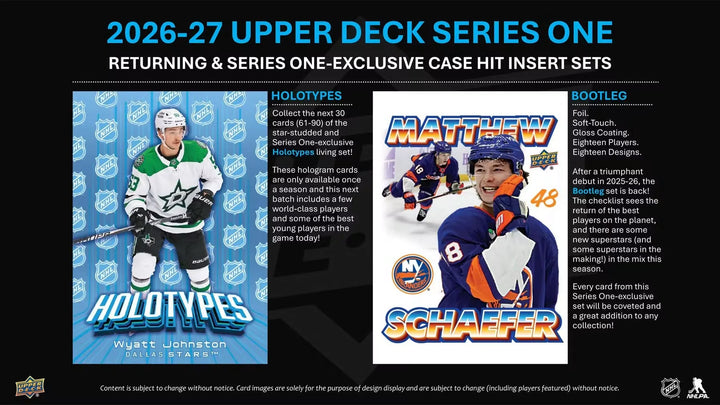 2026-27 Upper Deck Series 1 Hockey Blaster Box