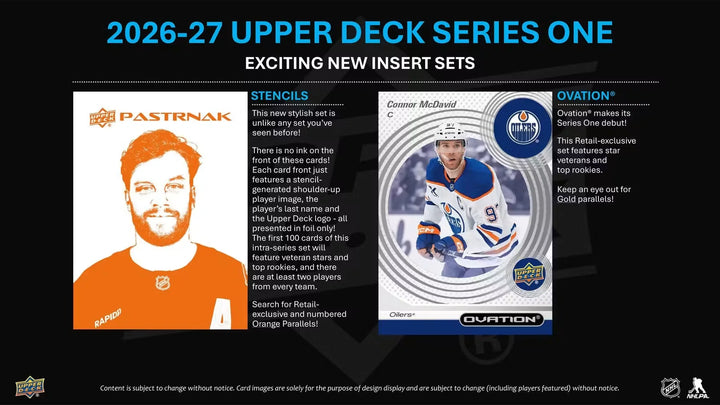 2026-27 Upper Deck Series 1 Hockey Blaster Box