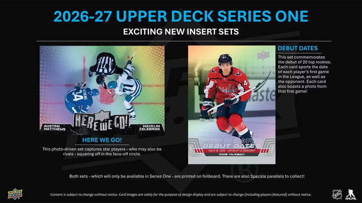 2026-27 Upper Deck Series 1 Hockey Tin