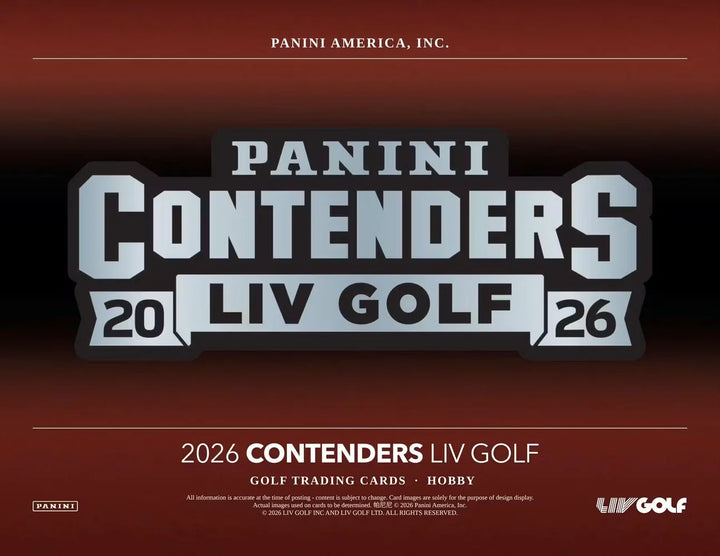2026 Panini Contenders LIV Golf Hobby Box
