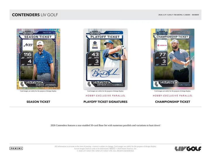 2026 Panini Contenders LIV Golf Hobby Box