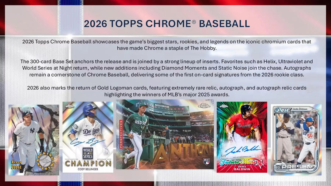 2026 Topps Chrome Baseball Value Box