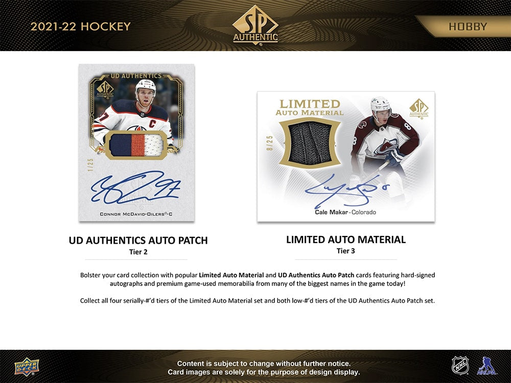 2021-22 Upper Deck SP Authentic