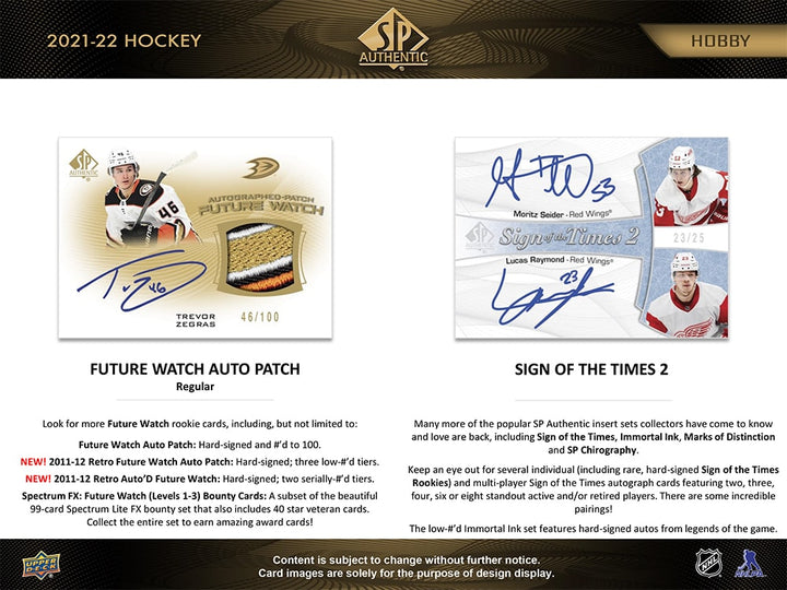 2021-22 Upper Deck SP Authentic
