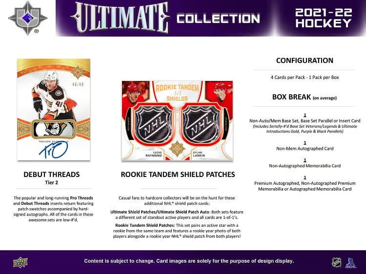 2021-22 Upper Deck Ultimate Collection