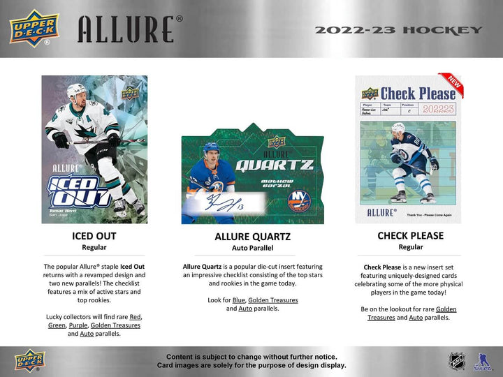 2022-23 Upper Deck Allure Hobby Box Pack